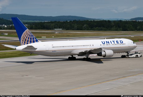 ilustračná foto boeingu 767 United airlines